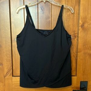 Lands End tulip🌹hem tankini top🖤